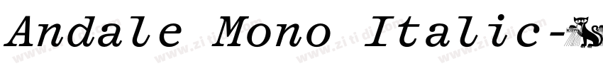 Andale Mono Italic字体转换 Andale Mono Italic字体转换